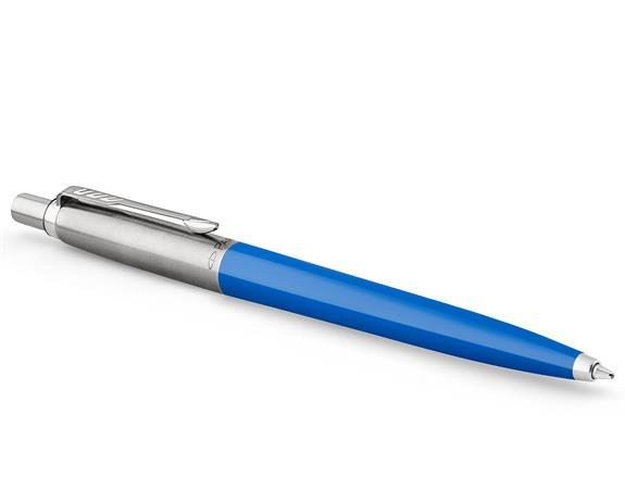 Guľôčkové pero, 0,7 mm, strieborný klip, modré telo pera, PARKER, "Royal Jotter Originals" 1