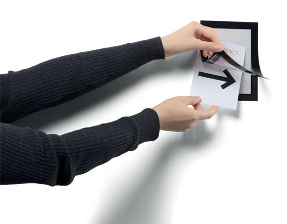 Informačný panel, A6, samolepiaci, DURABLE "DURAFRAME®", fekete 6