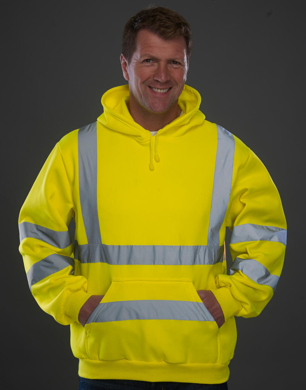 Fluo mikina s kapucňou 2