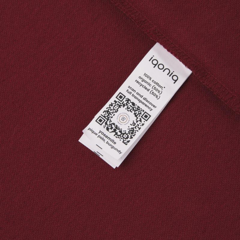 Polo tričko IQONIQ Yosemite z recykl. bavlny vínovo červená XXXL 5