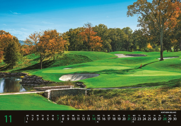 Nástenný kalendár Golf 2027 12