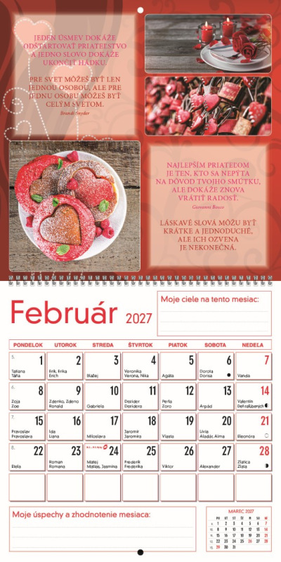Nástenný kalendár Motivačný kalendár 2027 3
