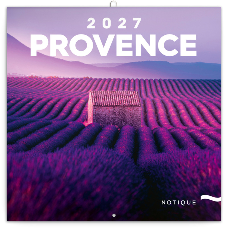 NOTIQUE Grid calendar Provence 2027, 30 x 30 cm