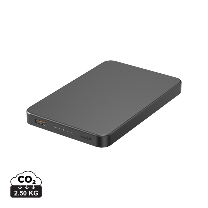 Urban Vitamin Marin 5000 mAh magnet. 15 W bezd. powerbanka čierna