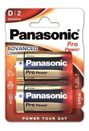 Batéria, D veľkokapacitná, 2 ks, PANASONIC "Pro power" 1