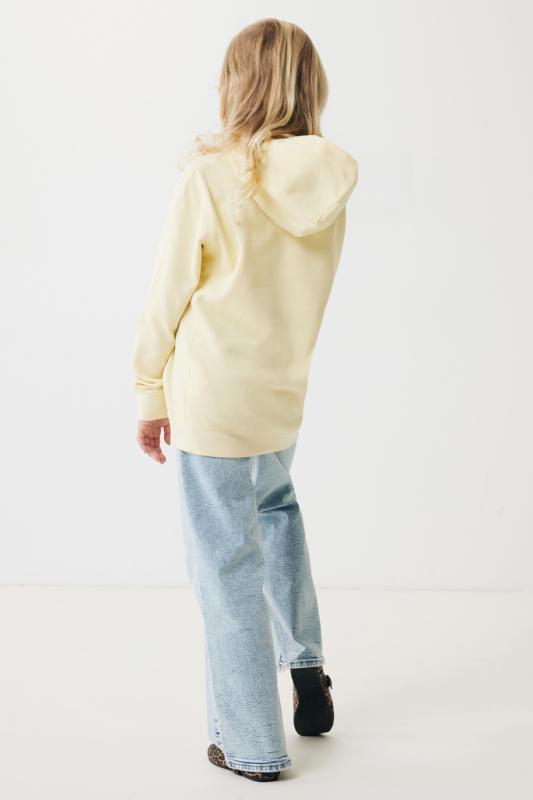 Detská mikina s bočnými vreckami IQONIQ Yengo z rec. bavlny cream yellow 11-12r (146-152cm) 10