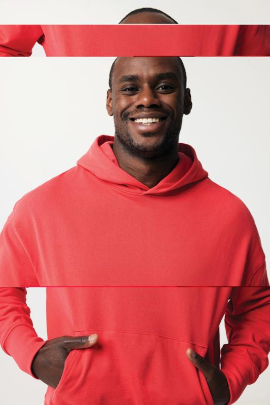 Mikina s kapucňou IQONIQ Yoho relaxed fit z recykl. bavlny luscious red L 8