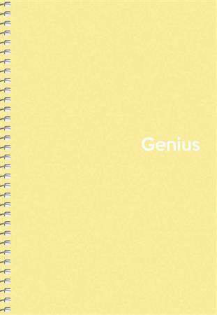 Špirálový zošit, štvorčekový, A5, 80 listov, PP obal, SHKOLYARYK "Genius Pastel", mix 2