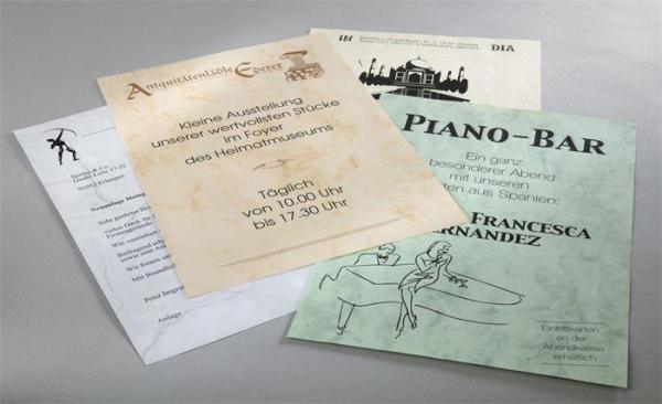 Predtlačený papier, A4, 90 g, SIGEL, béžový 4