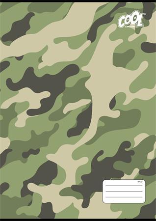 Zošit, A4, štvorčekový, 32 listov, COOL BY VICTORIA "Camouflage", "87-32" 1