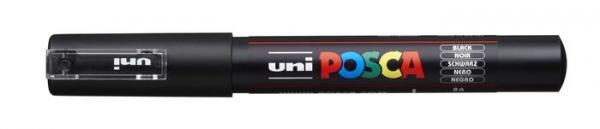 Dekoračný popisovač, 0,7 mm, UNI "Posca PC-1MR", čierna 1