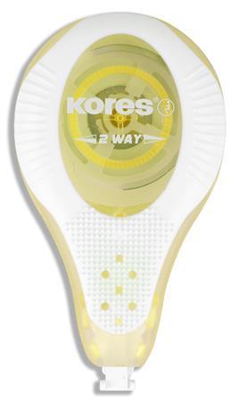 Korekčný roller, 4,2 mm x 8 m, KORES "2WAY Pastel", mix pastelových farieb 6