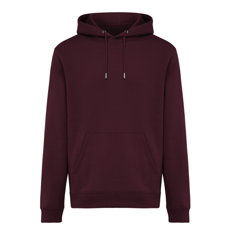 IQONIQ Joshua Unisex mikina s kapucňou z rec. bavlny merlot M 1