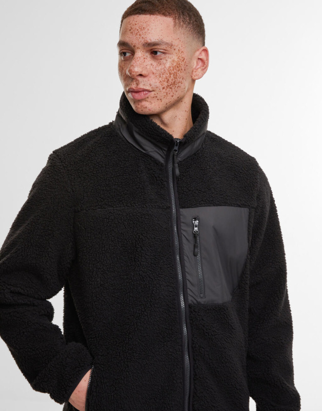 Bondovaná bunda z sherpa látky 5