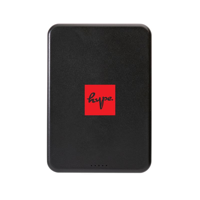 Magnetická powerbanka 5000mAh Magnetix z RCS recykl. plastu čierna 7