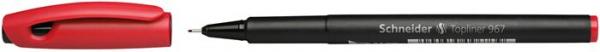 Liner, 0,4 mm, SCHNEIDER "Topliner 967", červený 1