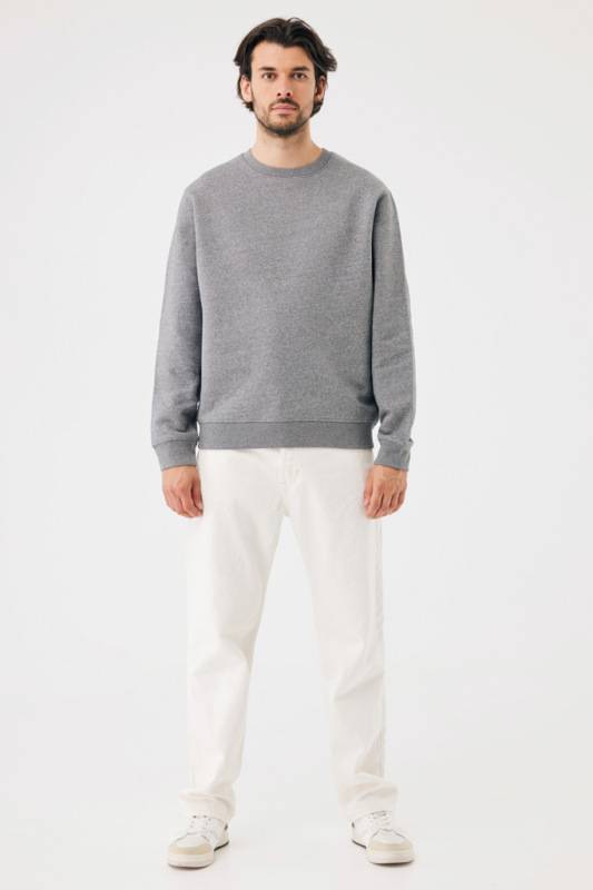 IQONIQ Toria Unisex mikina s okrúhl. výstrihom z rec. bavlny light heather anthracite XL 10