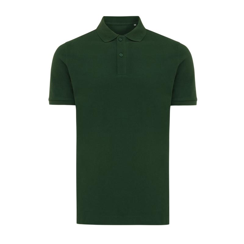 Polo tričko IQONIQ Yosemite z recykl. bavlny forest green XXS