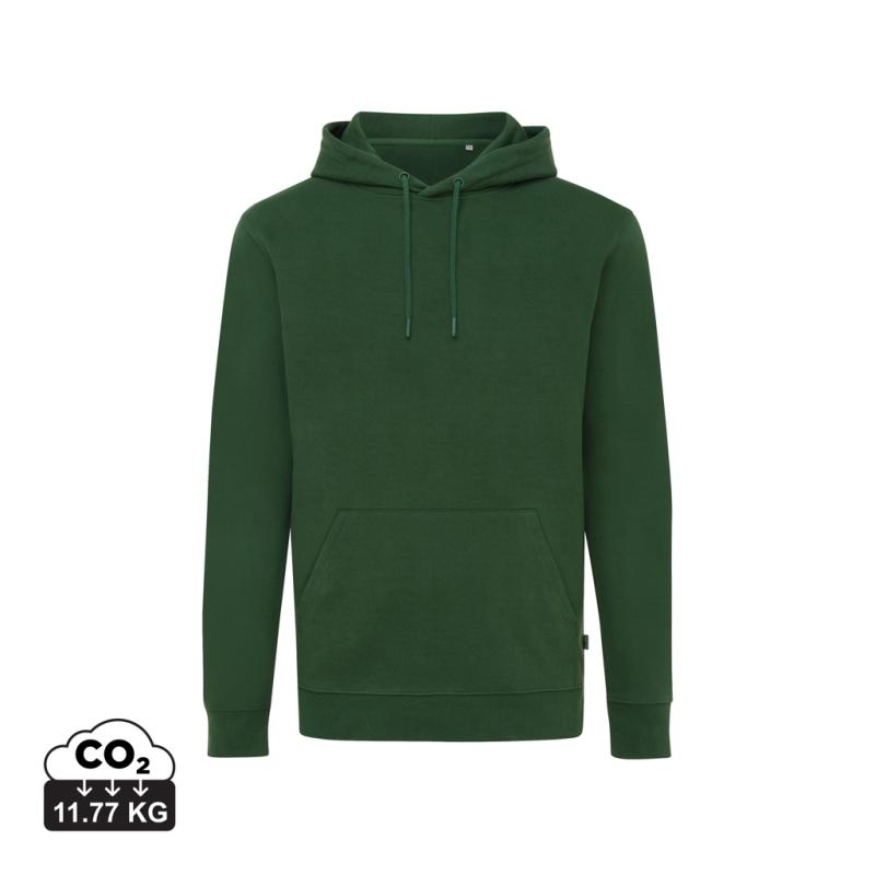 Mikina s kapucňou IQONIQ Jasper z recykl. bavlny forest green XS