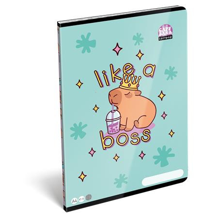 Zošit, A4, štvorčekový, 32 listov, LIZZYSULI, "Lollipop Capybara" 1