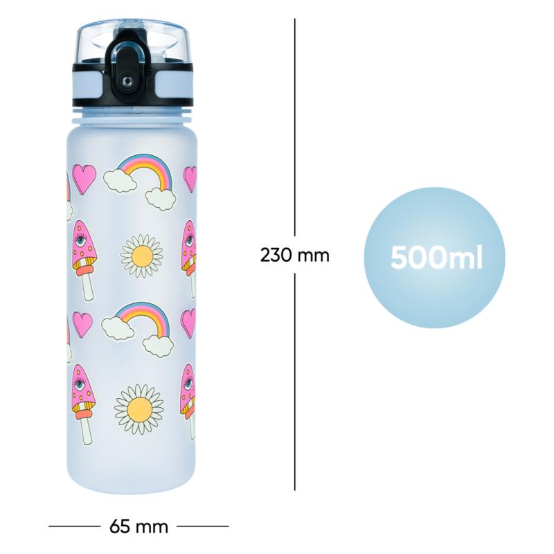 BAAGL Tritanová fľaša na nápoje Hippie, 500 ml 6