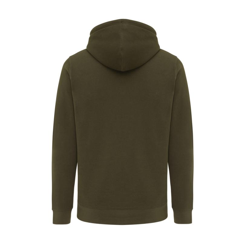 Ľahká mikina s kapucňou IQONIQ Rila z recykl. bavlny khaki S 2