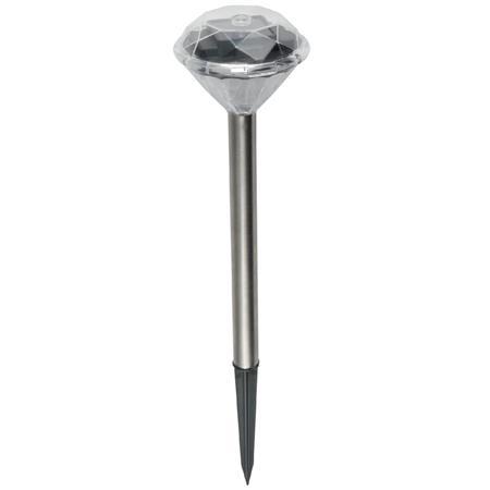 Záhradná lampa, sada, solárna, 4 ks, HOME, chrómová 2