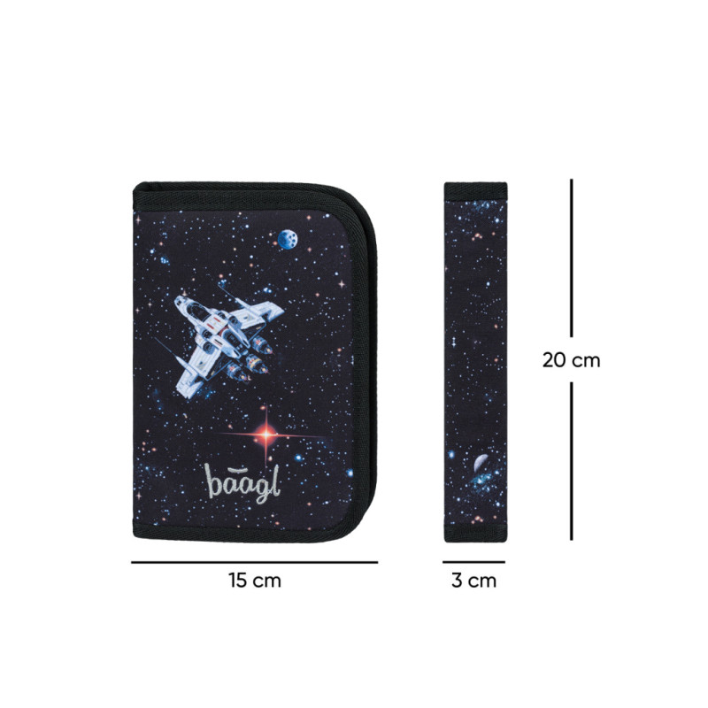 BAAGL Školský peračník jednoposchodový Pixel Space 4