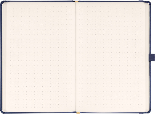 NOTIQUE Notes Balacron, tmavomodrý, bodkovaný, 15 x 21 cm 1