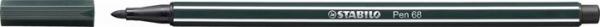 Popisovač, 1 mm, STABILO "Pen 68", tmavozelený 2