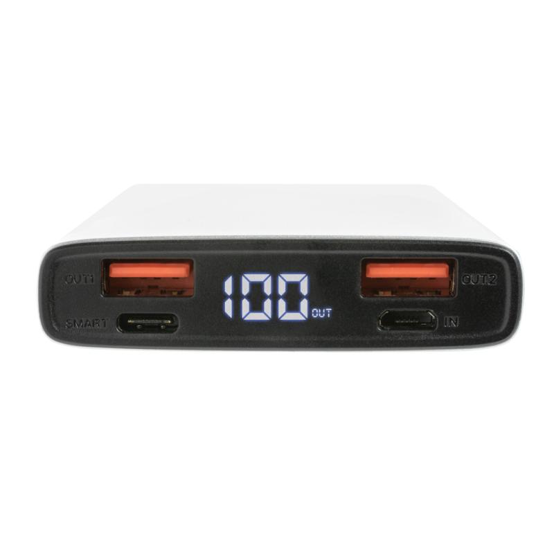 Hliníková 18W PD powerbanka 10 000 mAh strieborná 4