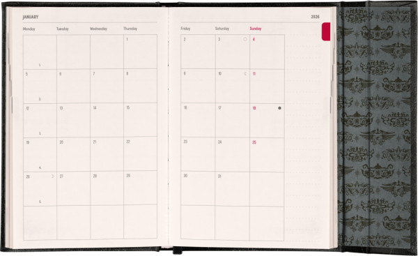 NOTIQUE Týždenný magnetický diár Harry Potter – Lumos 2026, 11 x 16 cm 3