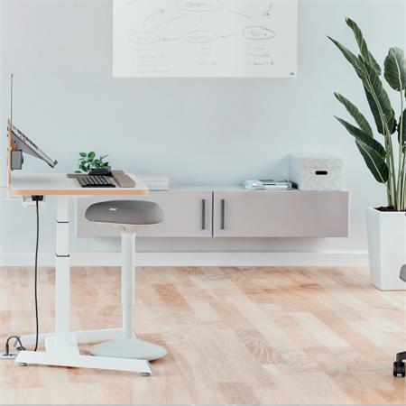 Balančná stolička na státie s oporou, ergonomická, LEITZ "Ergo Active", svetlosivá 8