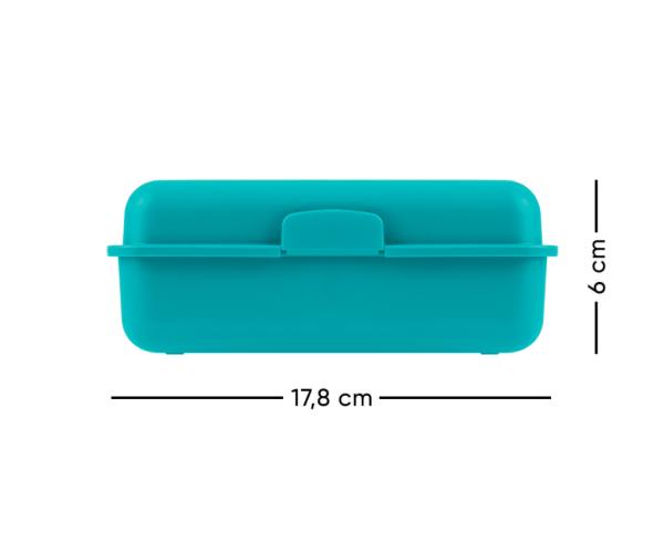 BAAGL Box na desiatu Dúha tyrkysový 2