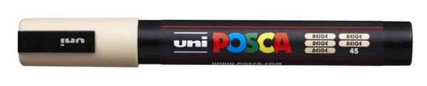 Dekoračný popisovač, 1,8-2,5 mm, UNI "Posca PC-5M", béžová 1