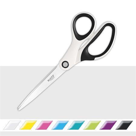 Nožnice, kancelárske, 20,5 cm,  LEITZ "Wow Titán",  biela 2