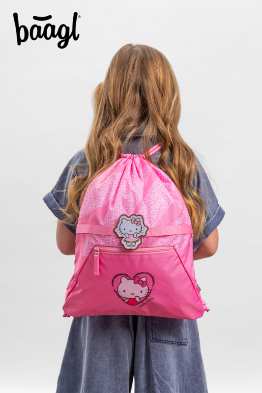 BAAGL Vrecko s priehradkou na zips Hello Kitty Sweet Leopard GRS 3