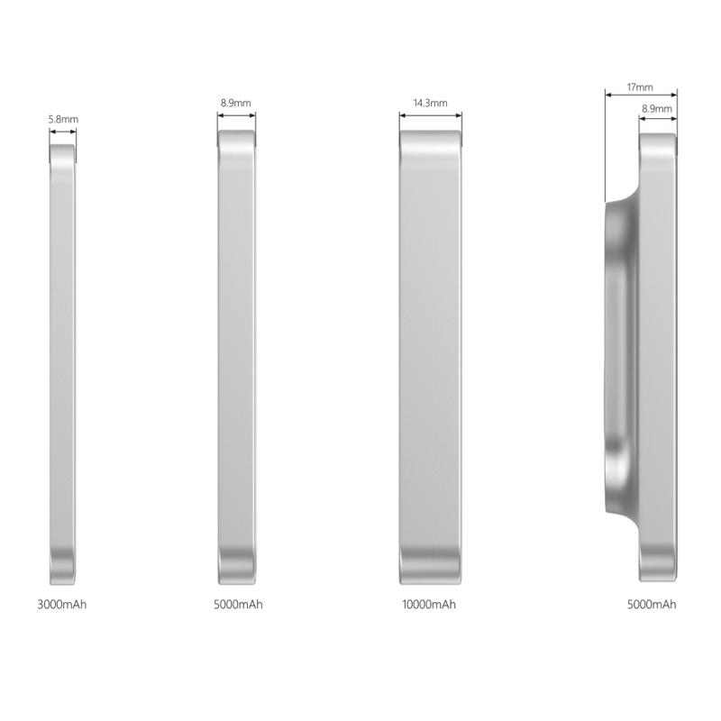 Powerbanka 10000mAh Urban Vitamin Compton z RCS alu a plastu strieborná 15