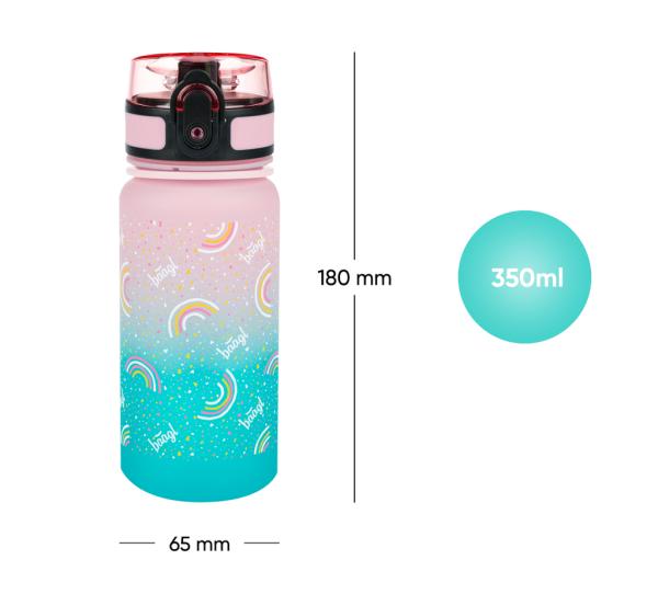 BAAGL Tritanová fľaša na nápoje Gradient Dúha 350 ml 6
