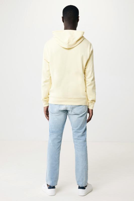 Ľahká mikina s kapucňou IQONIQ Rila z recykl. bavlny cream yellow XS 16