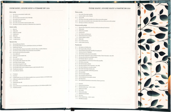 NOTIQUE Týždenný magnetický diár Líška 2026, 13 x 21 cm 4