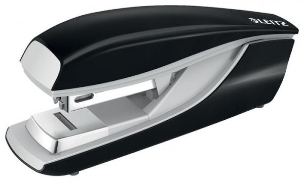 LEITZ Zošívačka 5505 "Nexxt", kovová, ploché zosívanie, čierna