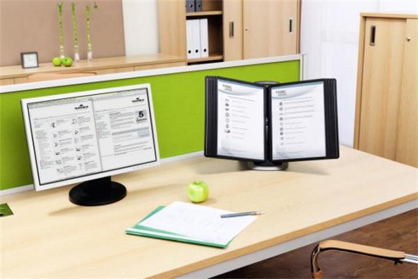 Držiak na prezetačné tabule, stolový, A4, 10 ks prezentačných tabuľ, DURABLE "SHERPA®", či 3