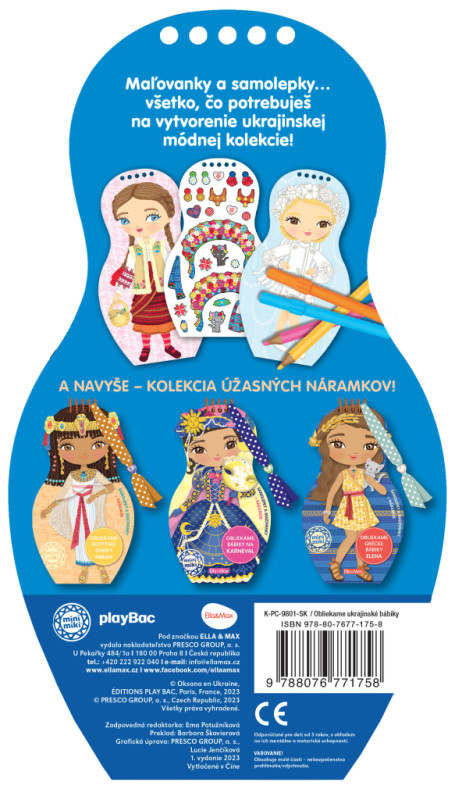Obliekame ukrajinské bábiky ALINA – Maľovanky 8