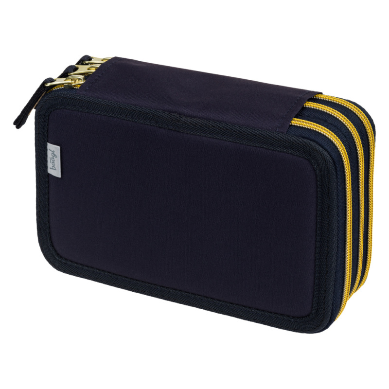 BAAGL Školský peračník trojposchodový Unicorn Gold 1