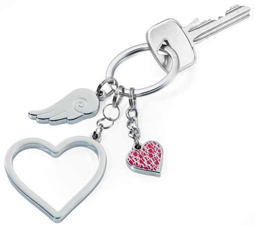 Kľúčenka, s 3 charm ozdobami, TROIKA "LOVE IS IN THE AIR" 2