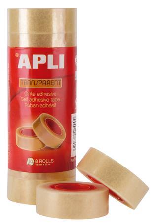 Lepiaca páska, 19 mm 33 m, APLI "Transparent", priehľadná 1