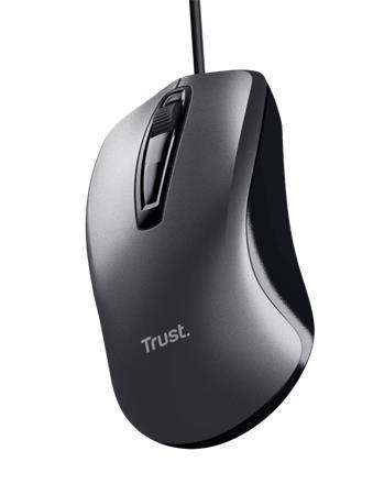 Myš, drôtová, optická, TRUST "Carve", čierna 5