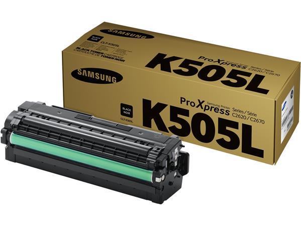 CLT-K505L toner pre SL-C2620DW, SL-C2670FW tlačiarne, SAMSUNG, čierny, 6k