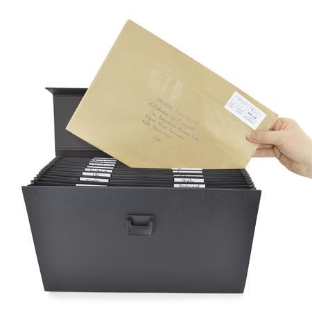 Harmoniková taška, 19 priehradiek, RAPESCO, čierna 4